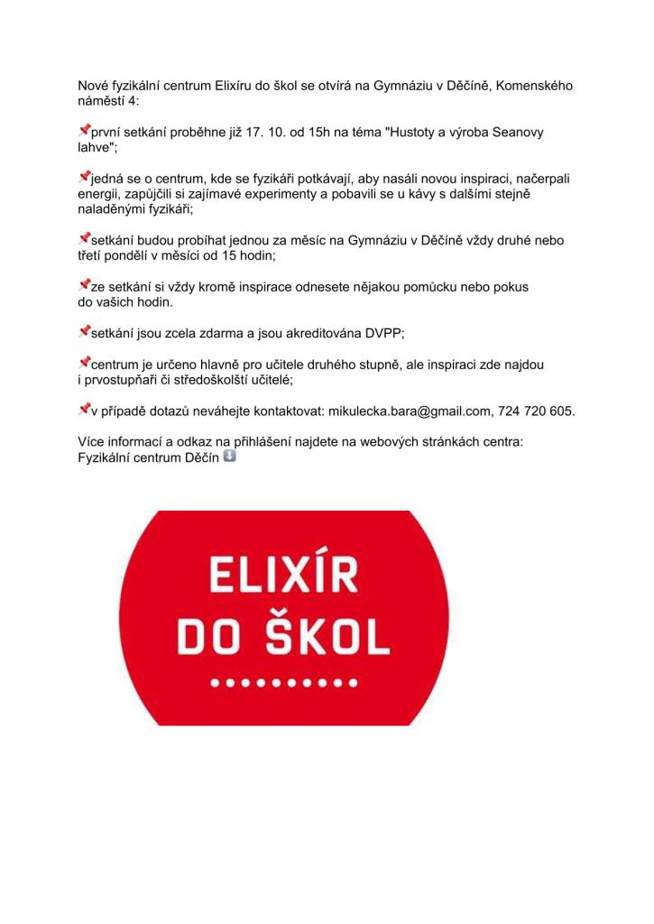 Elixír do škol