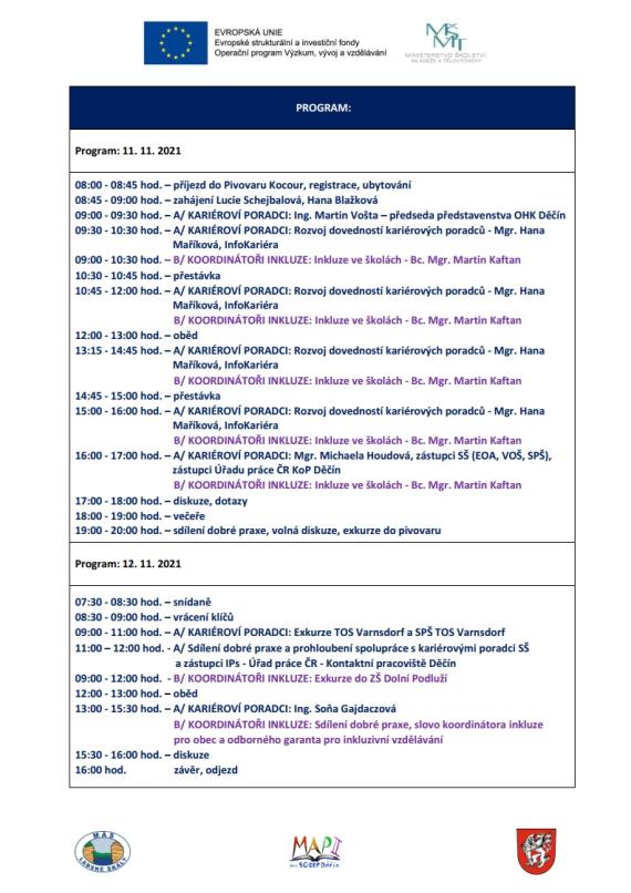 Program - Výjezdní zasedání